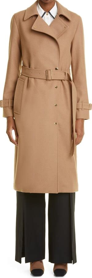 burberry newick coat|Shop Burberry Newickwol Belted Wool Coat .